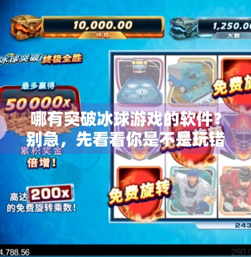 哪有突破冰球游戏的软件？别急，先看看你是不是玩错了方向！哪有突破冰球游戏的软件